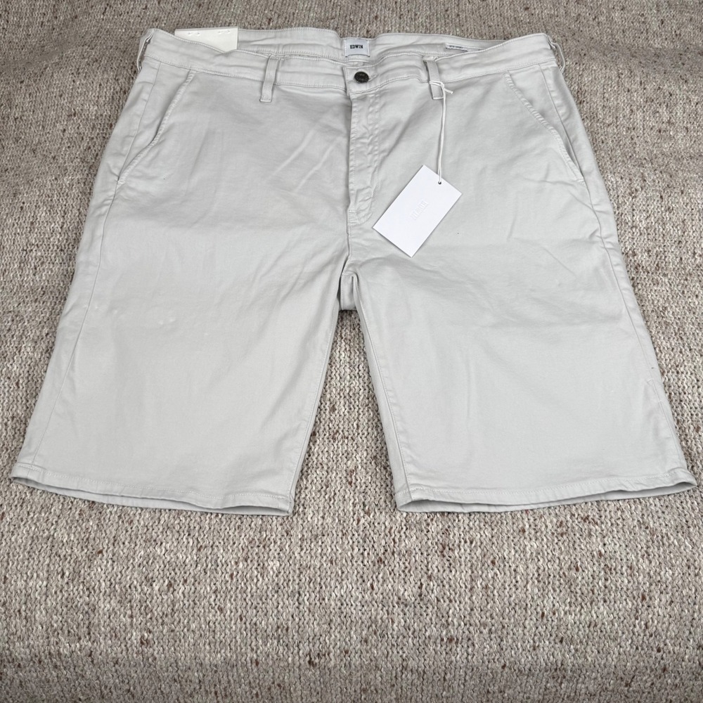 Edwin‎ Endurance Shorts Moisture Wicking Thermal Regulation Stretch Stone Size?